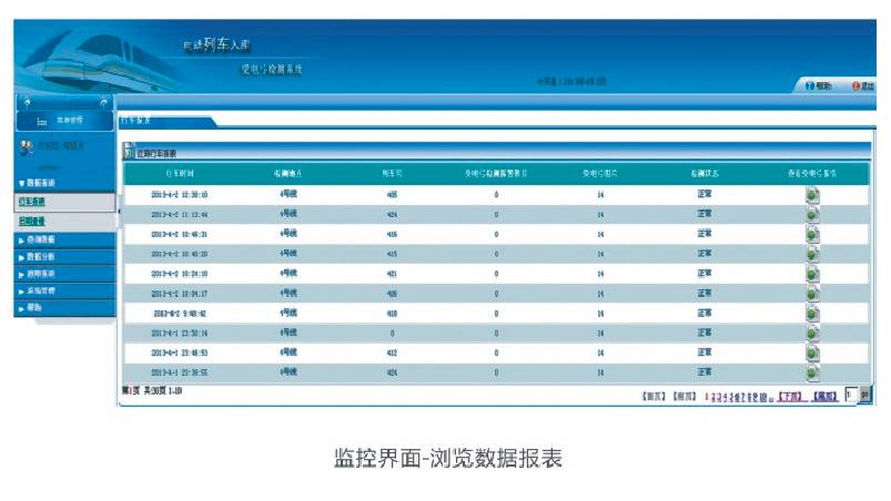 受电弓系统数据库及网络