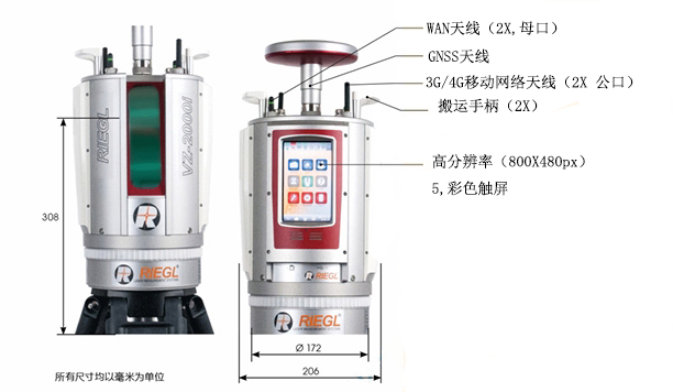 RIEGL VZ-2000i超高速、长距离三维激光雷达 RIEGL VZ-2000i超高速、长距离三维激光雷达